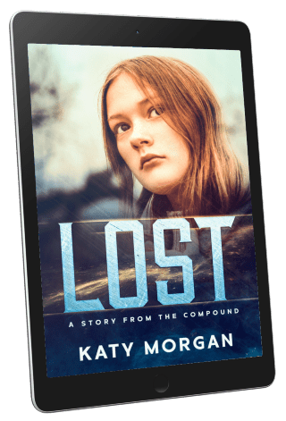 Mockup of the LOST cover on a tablet